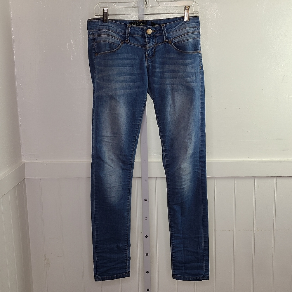 V.I.P. Jeans Women's Medium Wash Skinny Jean | 3/4